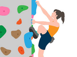 クライミングのイラスト